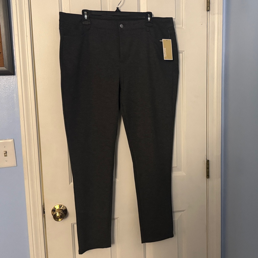 Michael Kors Women's Skinny Pants - Charcoal